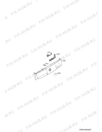 Взрыв-схема стиральной машины Zanussi ZWH7120 - Схема узла Command panel 037